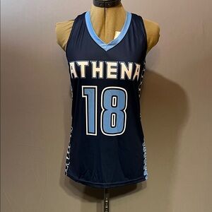 Athena Women's Navy Blue Jersey Top